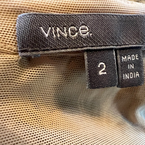 Vince gold sequined pencil skirt, zippered back, worn once, size 2 - Picture 6 of 10